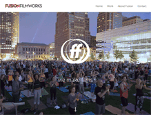 Tablet Screenshot of fusionfilmworks.com